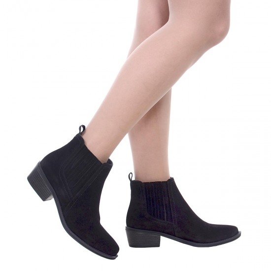 Ghete Dama din Piele Intoarsa Neagra - Arden