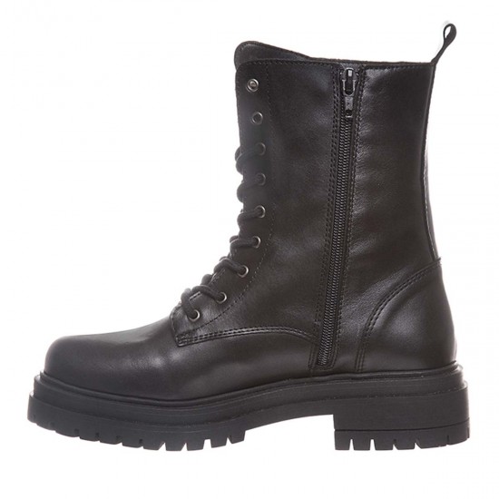 Bocanci Dama Casual din Piele Neagra - Rona