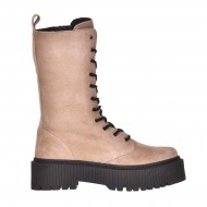 Bocanci Inalti Piele Intoarsa Cappuccino - Piat Bocanci Inalti Piele Intoarsa Cappuccino - Piat