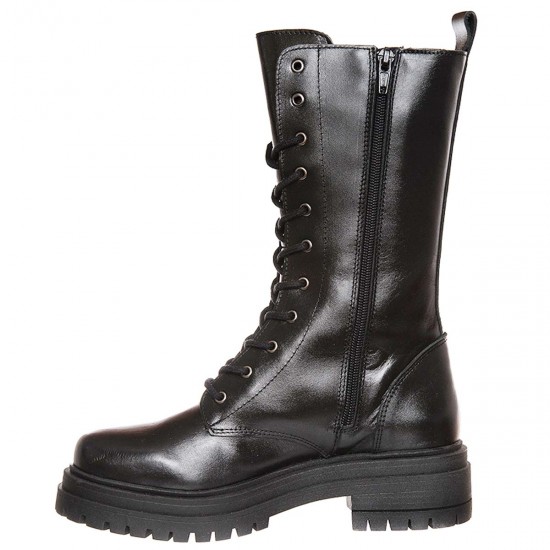 Bocanci Inalti din Piele Neagra - Sarin Bocanci Inalti din Piele Neagra - Sarin