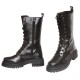 Bocanci Inalti din Piele Neagra - Sarin Bocanci Inalti din Piele Neagra - Sarin