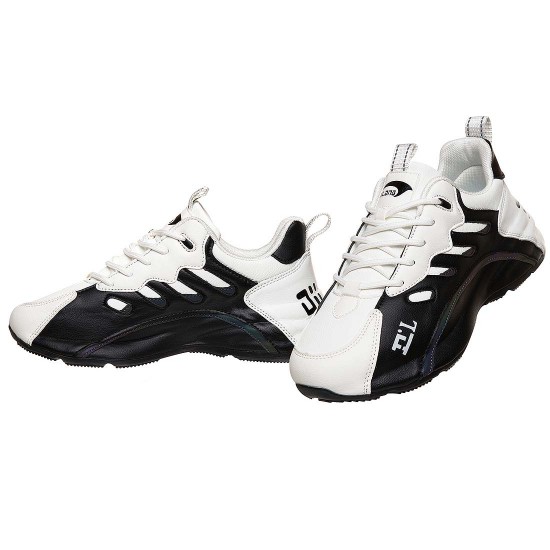 Adidasi Barbatesti Piele Eco Alb Negru - Bono
