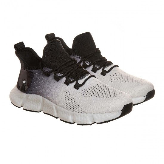 Adidasi Barbati Alb-Negru - Ozy
