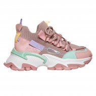 Adidasi Dama Crem si Poz Pudra - Olive