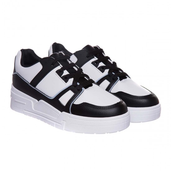 Adidasi Dama Piele Ecologica Neagra - Naty