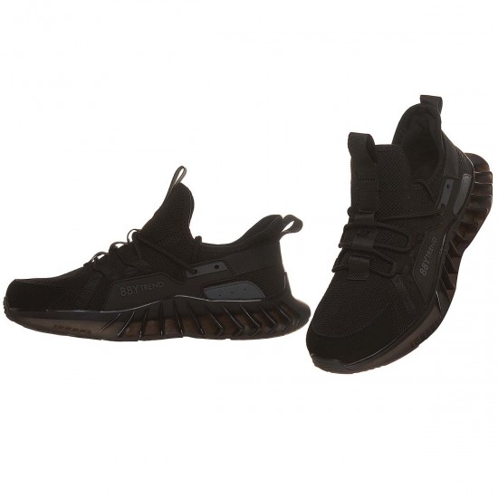 Adidasi Barbati Negri material textil - Ermin