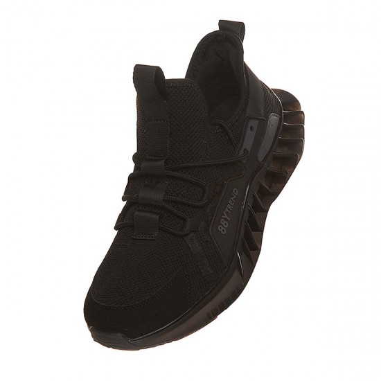 Adidasi Barbati Negri material textil - Ermin