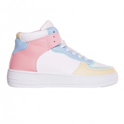 Adidasi Dama Inalti Piele Ecologica Alba - Crete