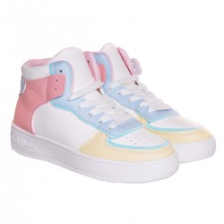 Adidasi Dama Inalti Piele Ecologica Alba - Crete