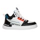 Sneakers Barbati Alb Negru Piele Ecologica Premium - Arnav