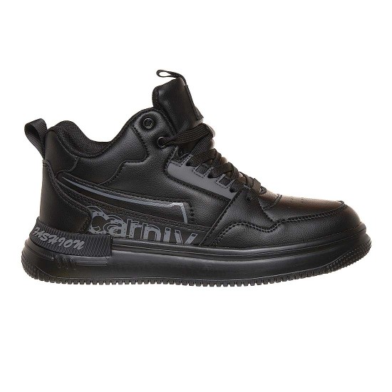 Sneakers Barbati Negri Piele Ecologica Premium - Arnav