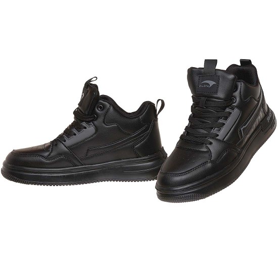 Sneakers Barbati Negri Piele Ecologica Premium - Arnav