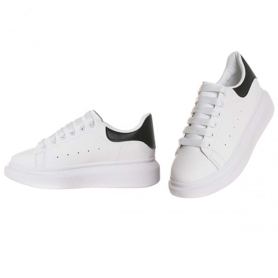 Sneakers Barbati Piele Ecologica Alba - Adril