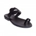 Sandale Romane de vara din Piele Neagra - Afrodita
