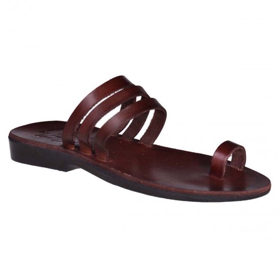 Sandale Romane Dama din Piele Maro - Amaris
