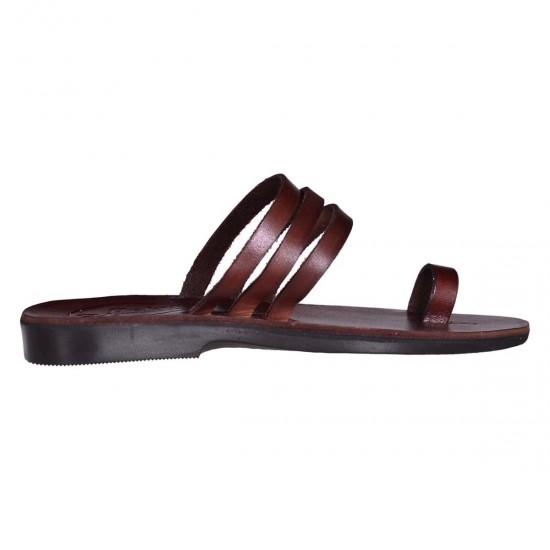 Sandale Romane Dama din Piele Maro - Amaris