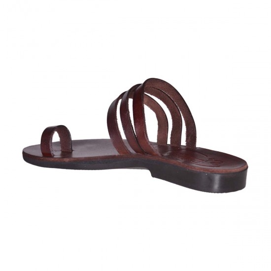 Sandale Romane Dama din Piele Maro - Amaris