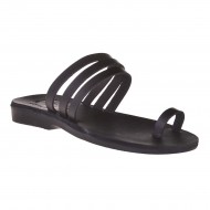 Sandale Romane Dama din Piele Neagra - Amaris Sandale Romane Dama din Piele Neagra - Amaris