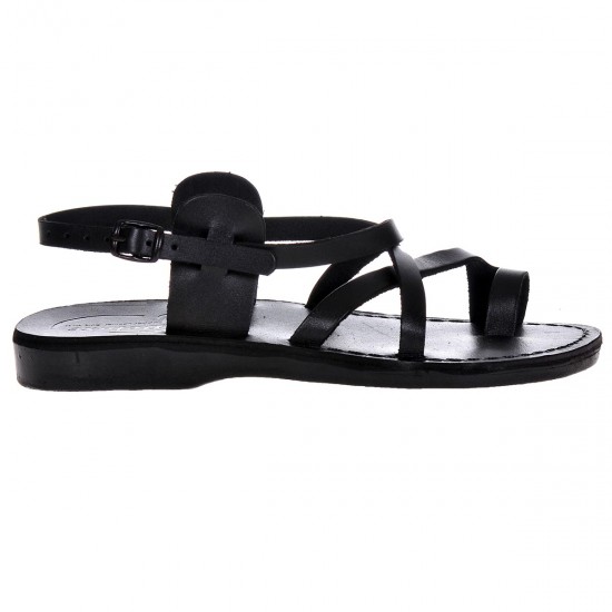 Sandale Romane comode Piele Neagra Unisex - Diony