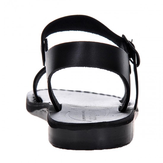 Sandale Romane Gladiator Piele Neagra Unisex - Amos