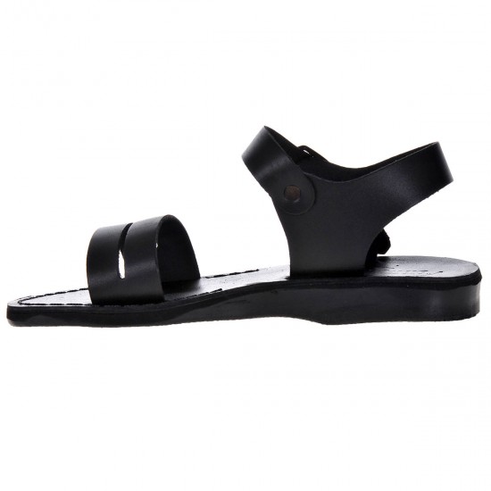 Sandale Romane Gladiator Piele Neagra Unisex - Amos