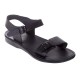Sandale Romane Negre Unisex din Piele - Arko
