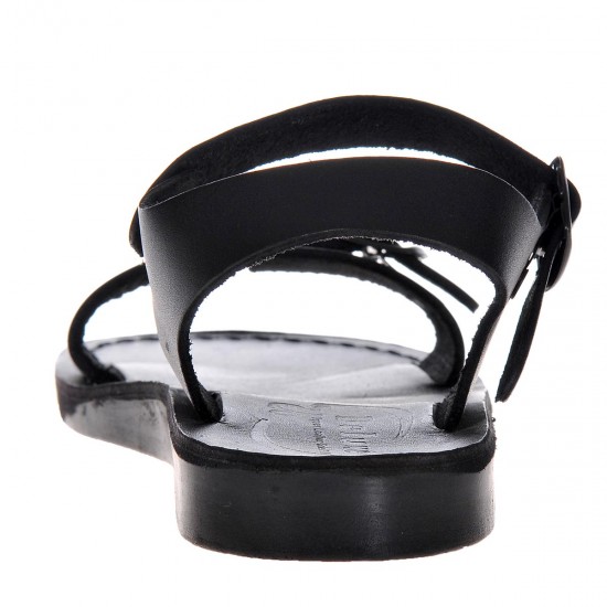 Sandale Romane Negre Unisex din Piele - Arko