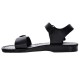 Sandale Romane Negre Unisex din Piele - Arko