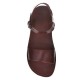 Sandale Romane de vara Piele Naturala Maro - Jamal Sandale Romane de vara Piele Naturala Maro - Jamal