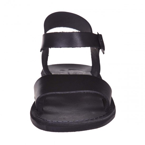 Sandale Romane de vara Piele Naturala Neagra - Jamal Sandale Romane de vara Piele Naturala Neagra - Jamal