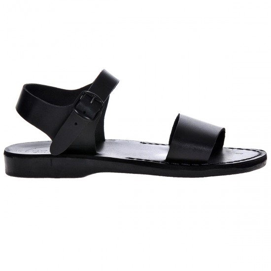 Sandale Romane de vara Piele Naturala Neagra - Jamal Sandale Romane de vara Piele Naturala Neagra - Jamal