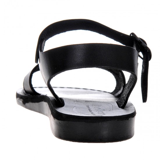 Sandale Romane de vara Piele Naturala Neagra - Jamal Sandale Romane de vara Piele Naturala Neagra - Jamal