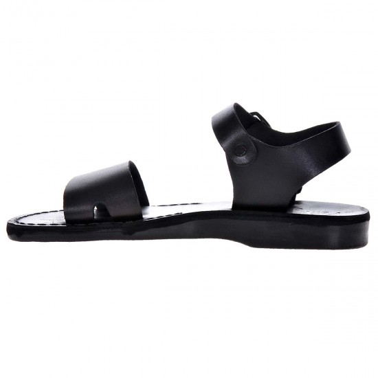 Sandale Romane de vara Piele Naturala Neagra - Jamal Sandale Romane de vara Piele Naturala Neagra - Jamal