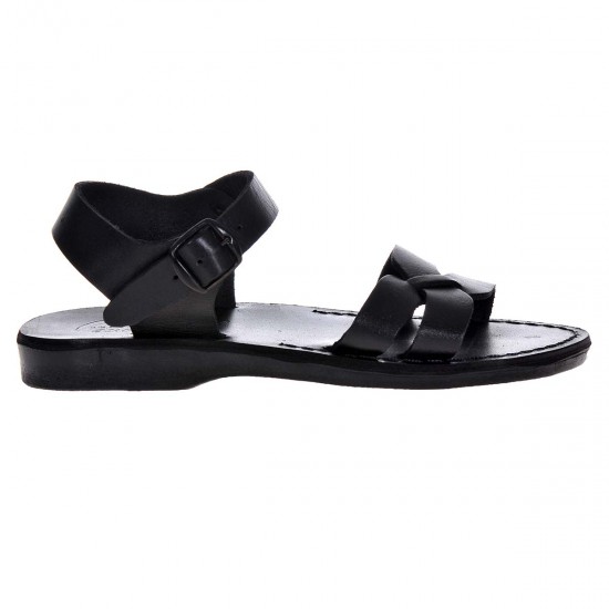 Sandale Romane comode Piele Neagra Unisex - Argo