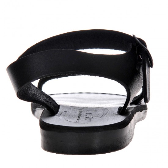 Sandale Romane comode Piele Neagra Unisex - Argo