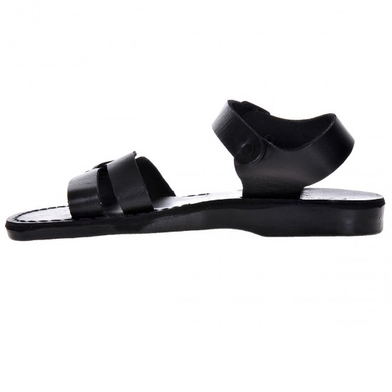 Sandale Romane comode Piele Neagra Unisex - Argo