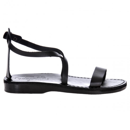 Sandale Romane Dama din Piele Naturala Neagra - Hana