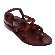 Sandale Romane Maro Unisex din Piele - Athos Sandale Romane Maro Unisex din Piele - Athos