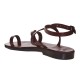 Sandale Romane cu deget Piele Maro - Verna Sandale Romane cu deget Piele Maro - Verna