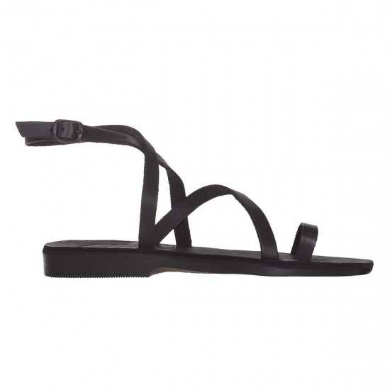 Sandale Romane cu deget Piele Neagra - Verna