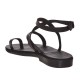 Sandale Romane cu deget Piele Neagra - Verna