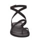 Sandale Romane cu deget Piele Neagra - Verna