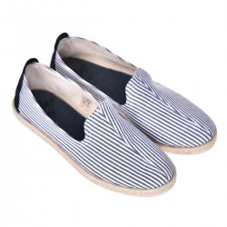 Espadrile Dama Dungi Alb-Albastru - Jiao