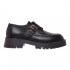 Pantofi Femei Loafers Negri din Piele Naturala - Eva