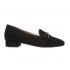 Pantofi Dama toc mic Piele Intoarsa Neagra - Arian