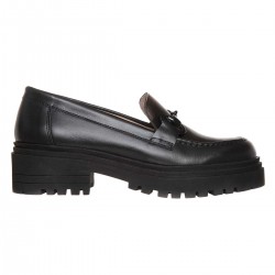 Pantofi Loafers Dama din Piele Neagra - Opali