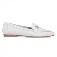 Mocasini Femei Piele Naturala Alba - Arina Mocasini Femei Piele Naturala Alba - Arina