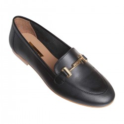 Mocasini Femei Piele Naturala Neagra - Arina