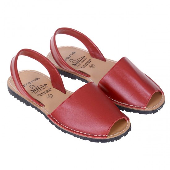 Sandale dama Rosii AVARCA din Piele