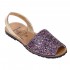 Sandale Multicolore AVARCA din Glitter si Piele